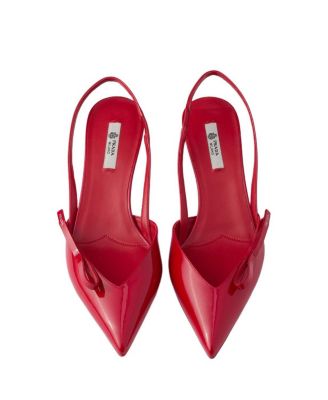  Women's Patent Leather Slingback Pumps