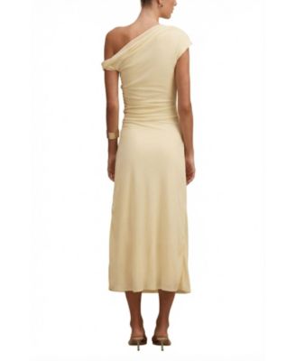 Women's Piper Draped Tie Mesh Midi Dress
