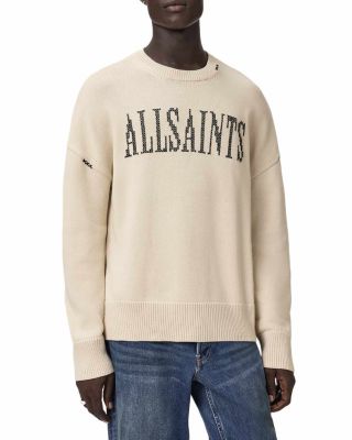 Crossed Oversized Fit Logo Crewneck Sweater