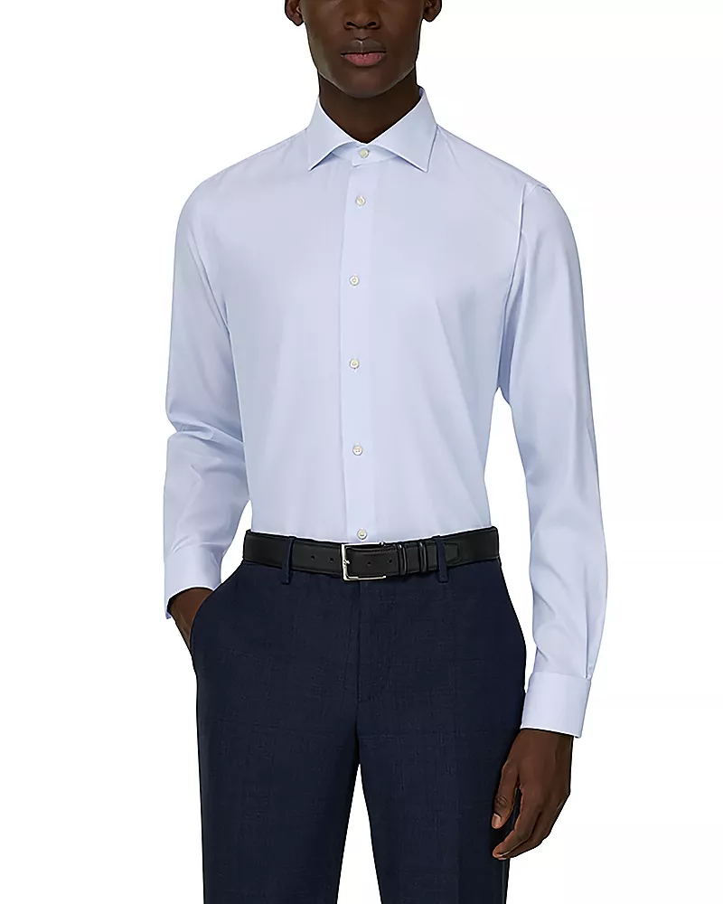 Boggi Milano Slim Fit Dobby Windsor Shirt