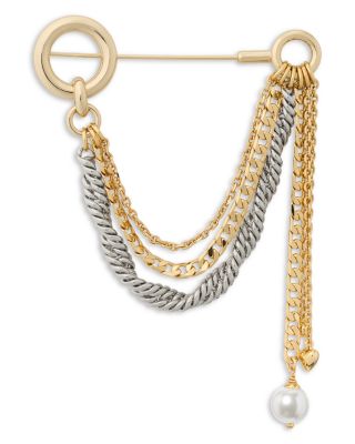 Chain Reaction Chain Brooch 