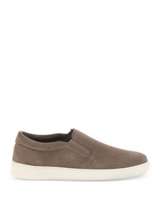 Men's Suede Leather Slip On Sneakers