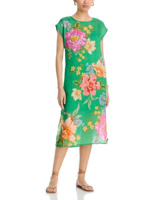 Side Slit Printed Shift Dress