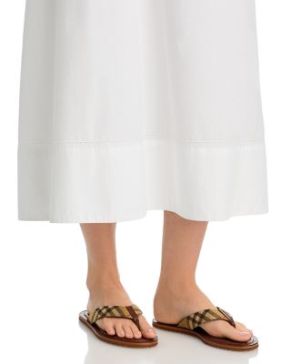 Burberry Women's Pavilion Check Thong Sandals | Bloomingdale's Shoes