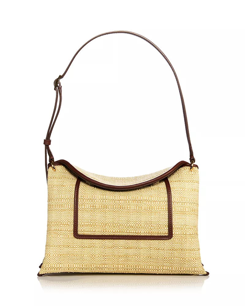 Wandler Penelope Mini Raffia Slouch Crossbody Bag