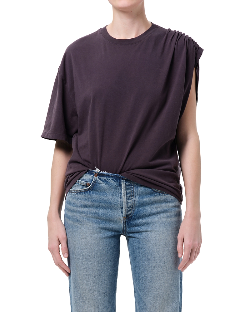 Agolde Roma Oversized One Shoulder T Shirt