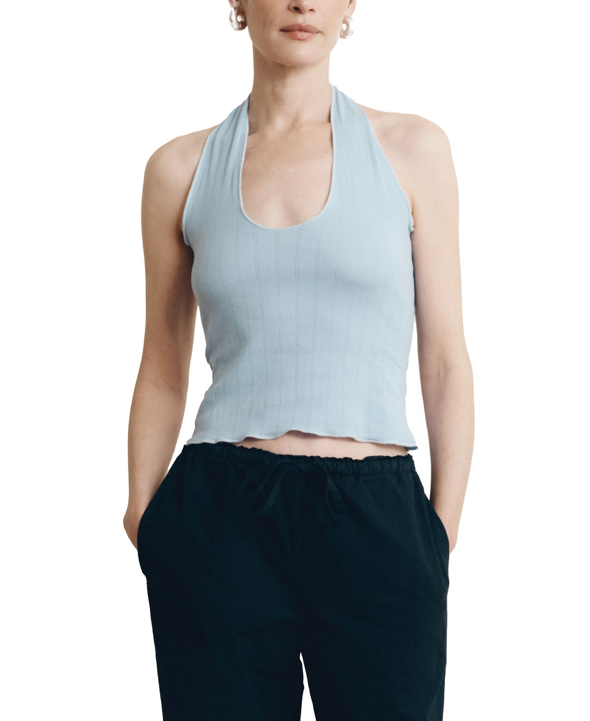Vir Vita Pauline Pointelle Halter Top
