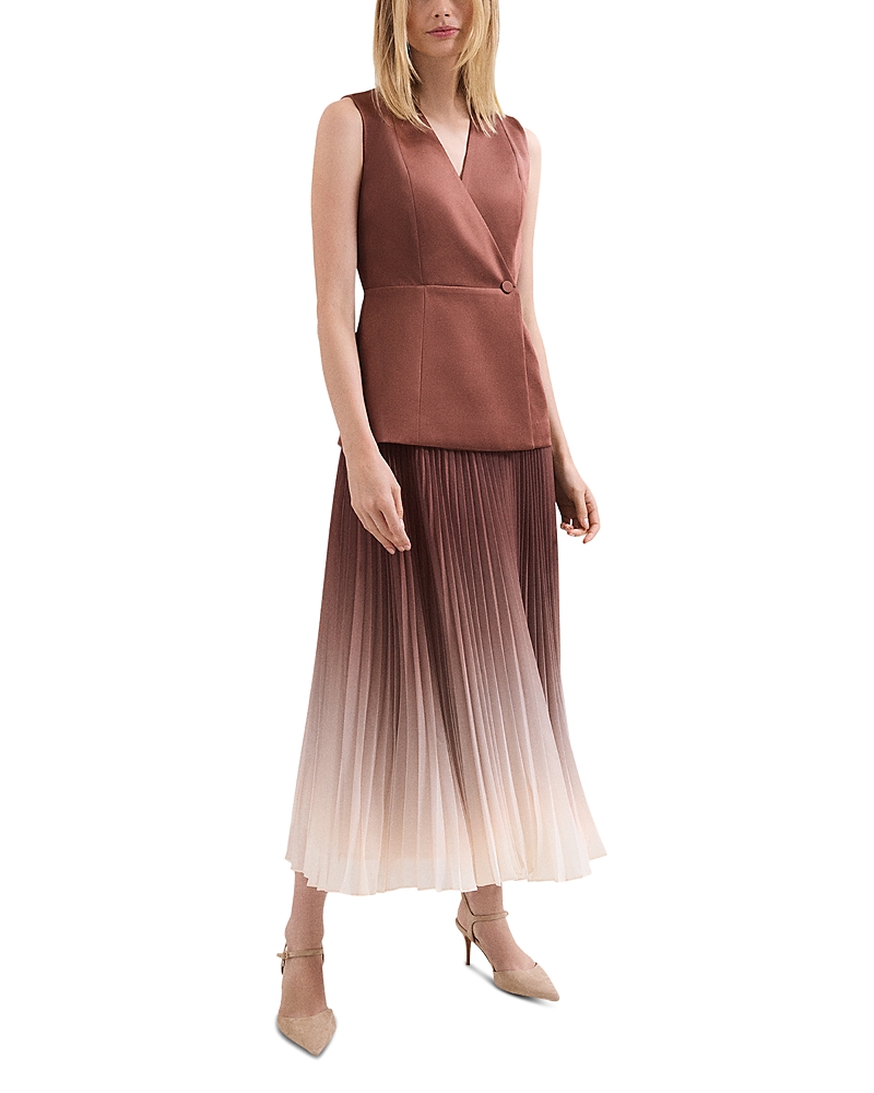 Phase Eight Solana Brown Ombre Tux Midaxi Dress