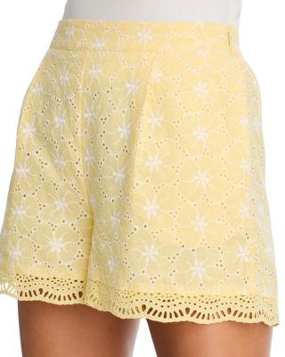 Eyelet Embroidered Top & Short Set - Exclusive