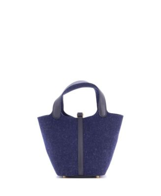 PM Picotin Lock Bag Felt with Leather