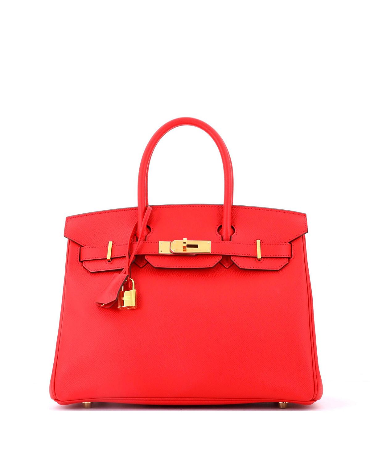Pre-Owned HERMES Birkin 30 Handbag Pink Epsom with Gold Hardware