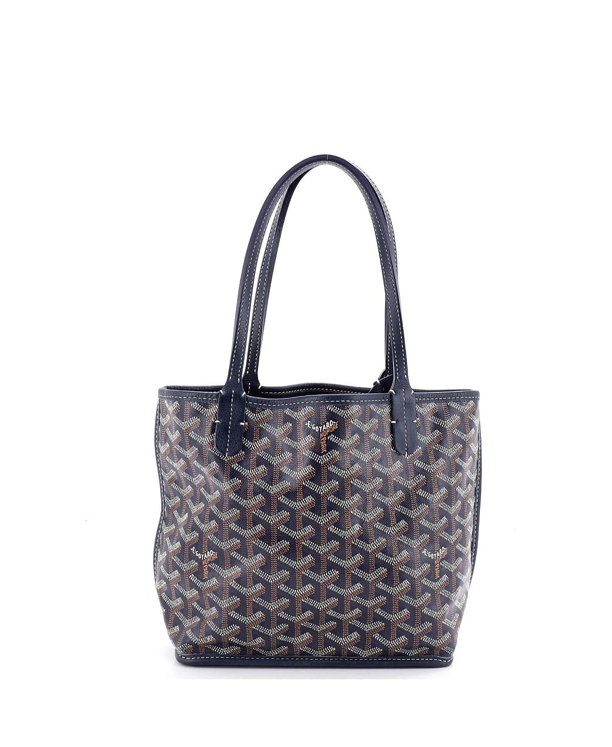 Pre-Owned Goyard Mini Anjou Reversible Tote Coated Canvas