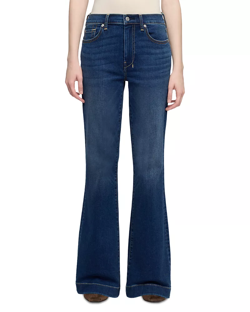 7 For All Mankind Petites The Leggy Bootcut Jeans in Moonwater