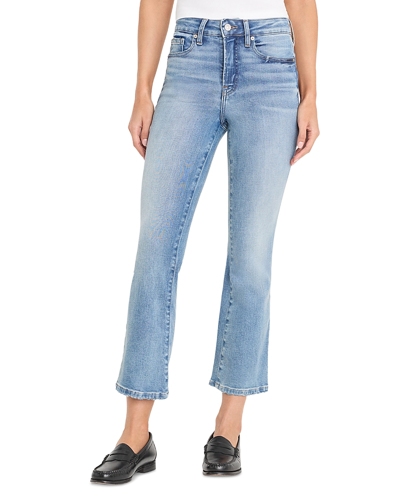 Good American Good Legs High Rise Ankle Mini Boot Jeans in Indigo1293