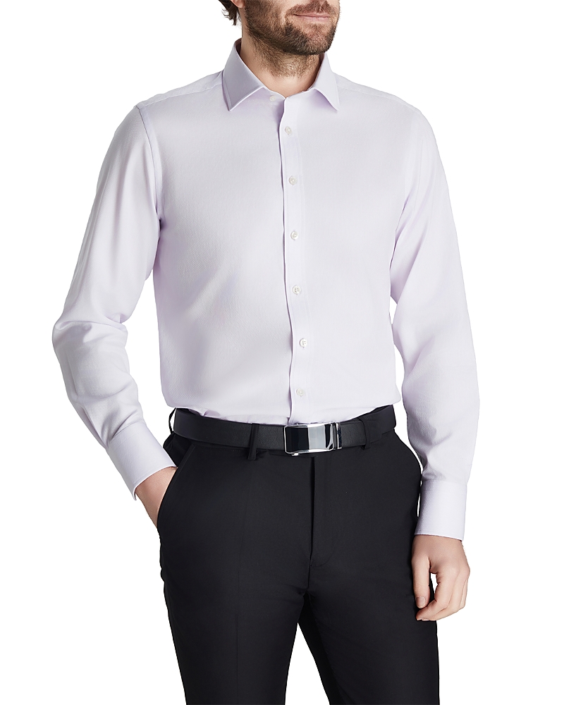Thomas Pink Textured Solid Dress Shirt