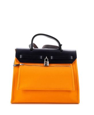 31 Herbag Zip Leather and Toile