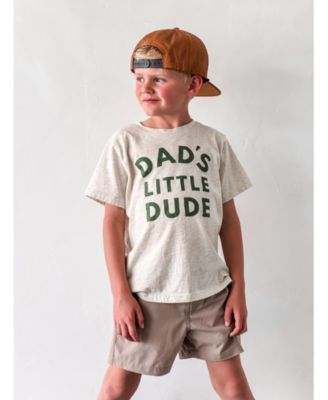 Boys' Dad's Little Dude Short Sleeve T-Shirt - Little Kid