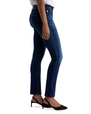 Mari Mid Rise Slim Straight Jeans in 5 Years Blue