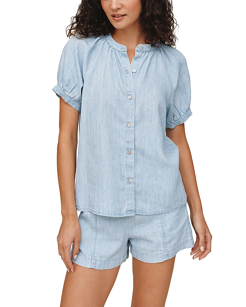 Bella Dahl Short Sleeve Raglan Shirt · M