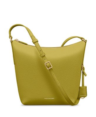 Leather Zipped Bucket Bag