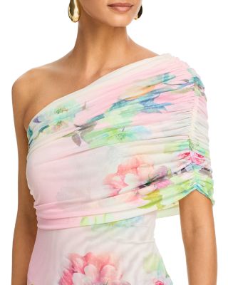 Mirabel One Shoulder Detail Maxi Dress