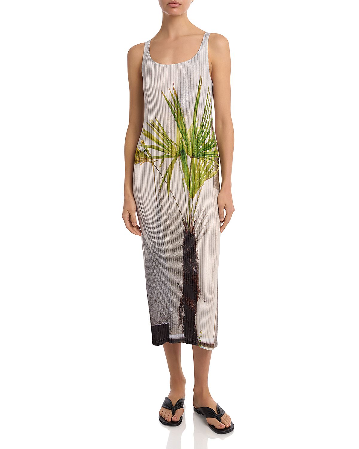 Pleats Please Issey Miyake Urban Jungle Ribbed Dress
