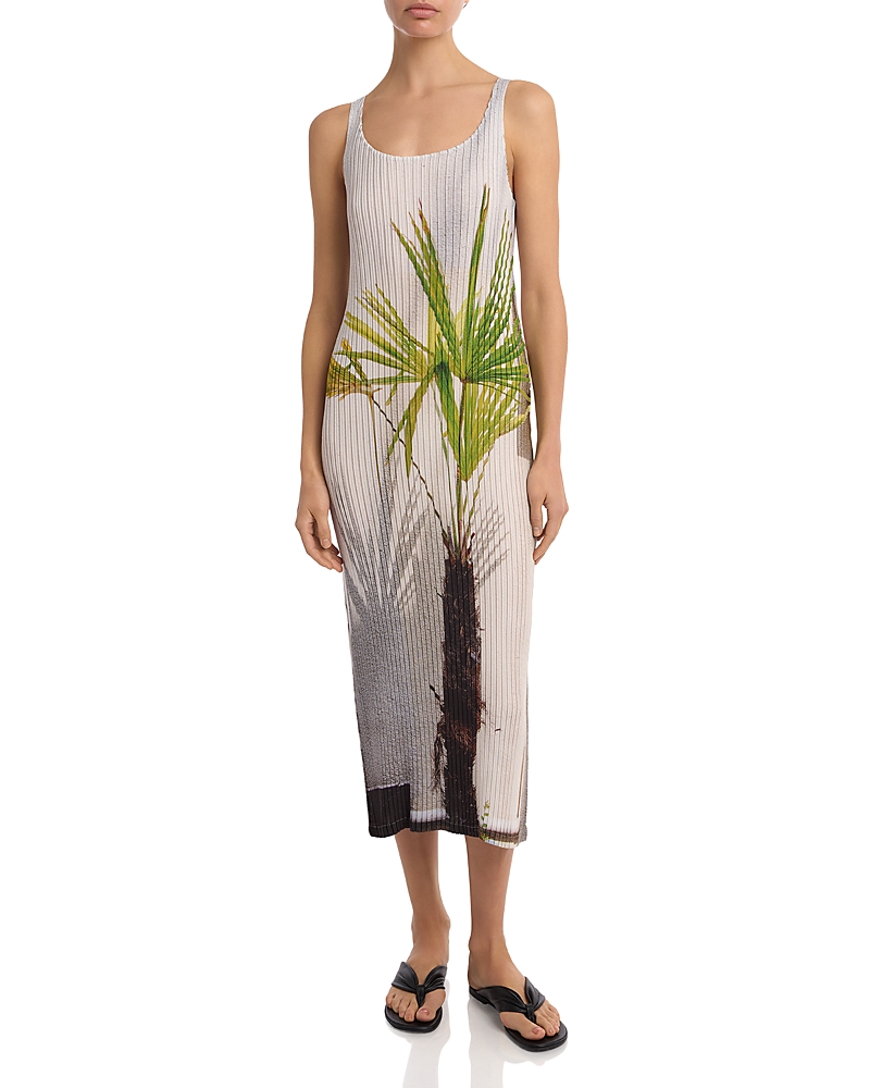 Pleats Please Issey Miyake Urban Jungle Ribbed Dress