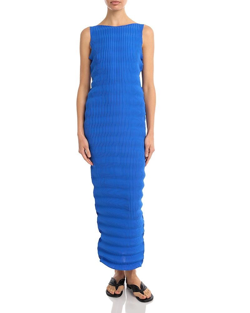 Pleats Please Issey Miyake Spring Wavy Maxi Dress