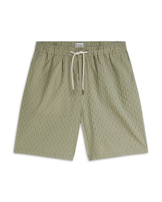 Jacquard Seersucker Bermuda Shorts