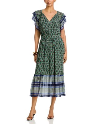 Cheryl Ruffle Sleeve Dress