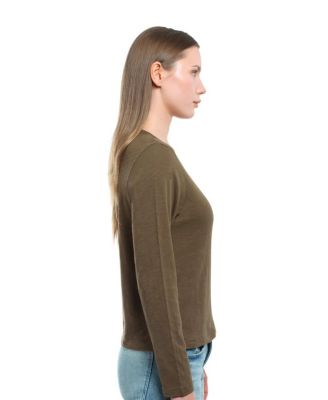 Long Sleeve Baby Fit Shrunken Crew Tee