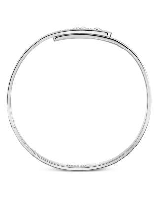 18K White Gold Move Noa Diamond Semi Pav&eacute; Bangle Bracelet