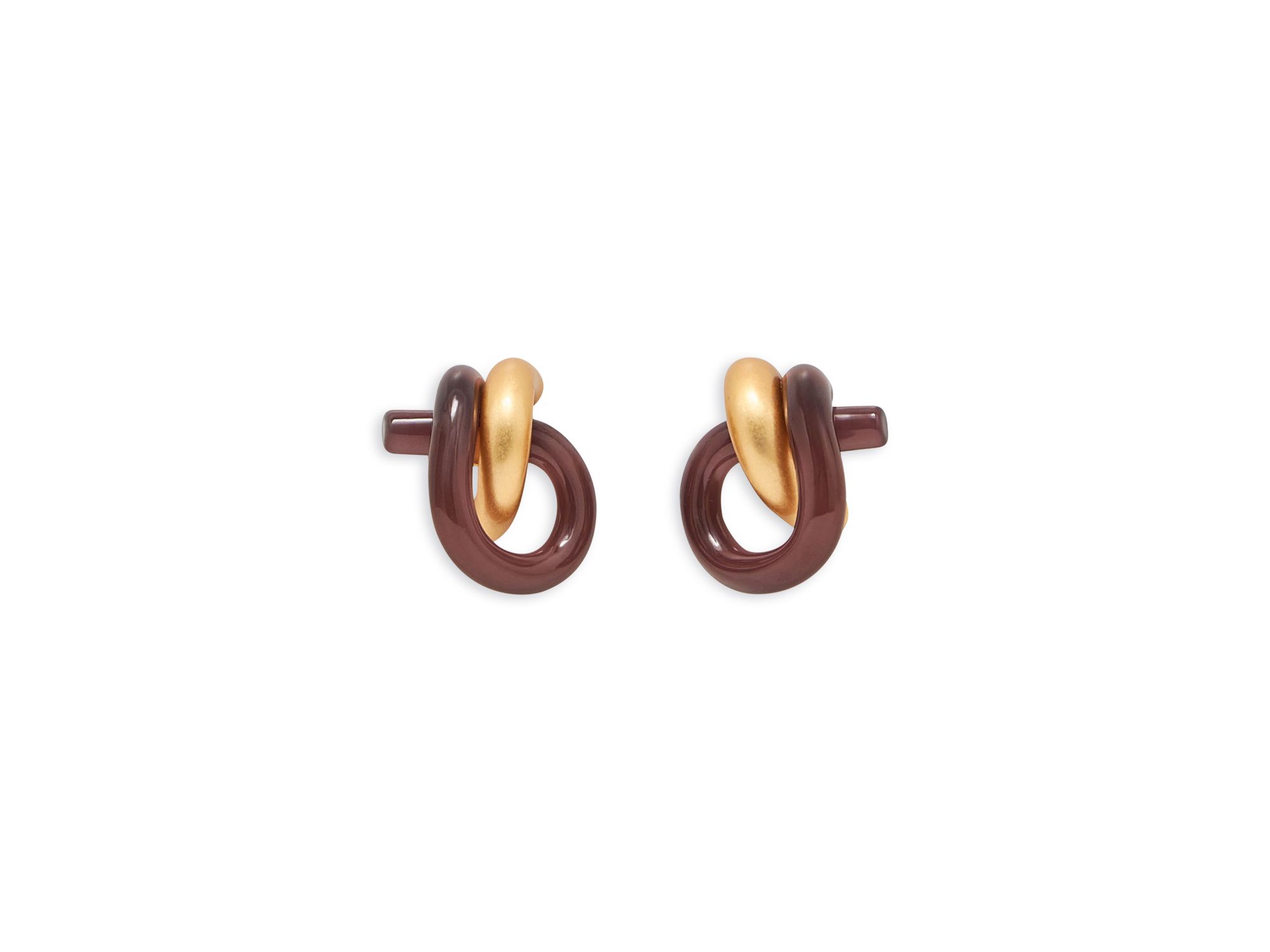 Pixie Sculptural Knot Stud Earrings - Image 1