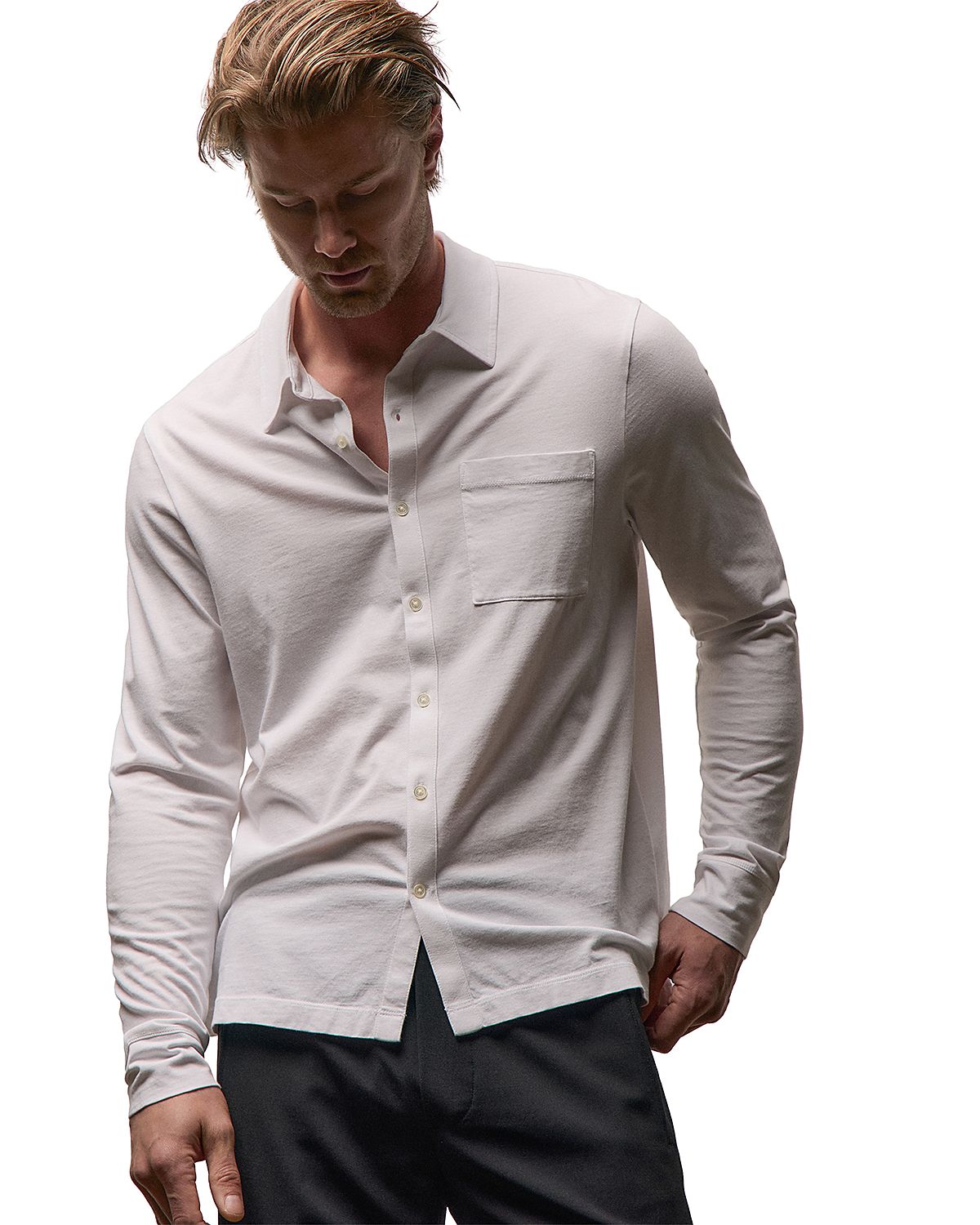 James Perse Clean Finish Jersey Shirt
