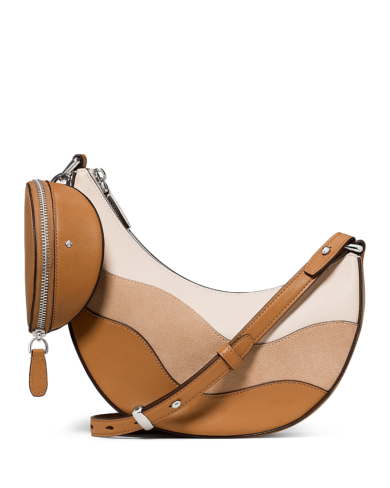 kate spade new york Duo Wavy Suede & Leather Crossbody