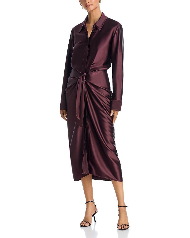 A. l.c. Mila Silk Blend Shirt Dress