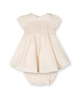 Girls' Organic Smocked Puff Sleeve Dress - Baby