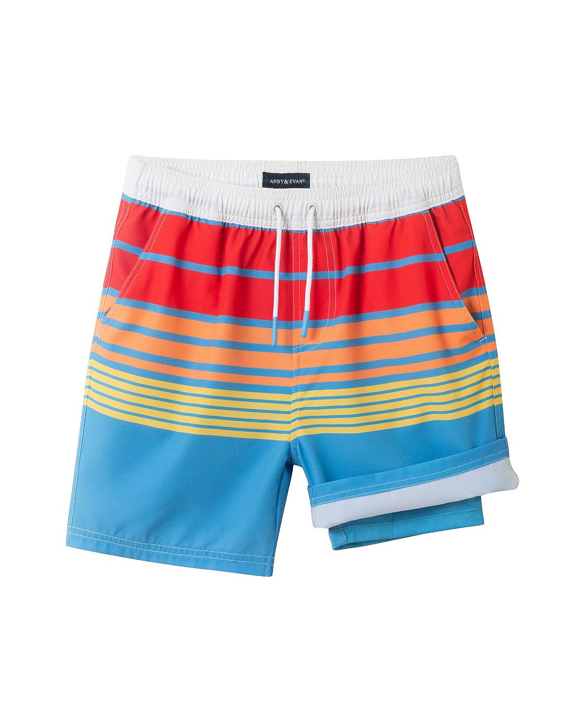 Andy & Evan Boys' Comfort-Stretch Lined Boardshort - Little Kid, Big Kid