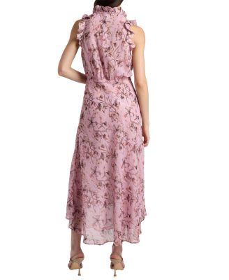 Sasha High-low Dress in Floral Georgette