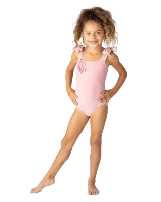 Girls' Shimmer Flowers One Piece Swimsuit - Little Kid, Big Kid