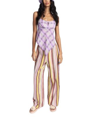  Plaid Blossom Top Apron