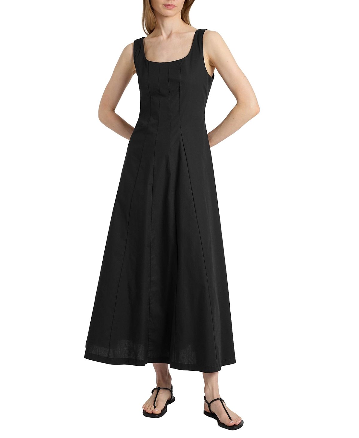 Santorelli Pagina Sleeveless Maxi Cotton Dress