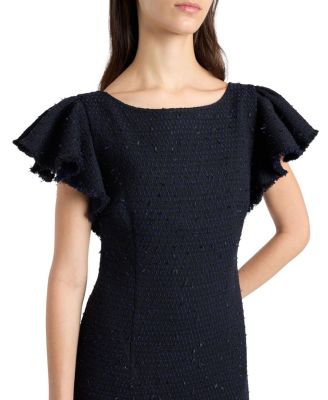Deste Sheath Dress in Luxury Tonal Tweed