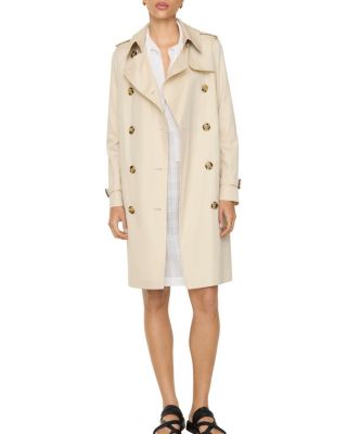 Mid-length Tropical Gabardine Kensington Trench Coat