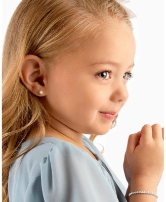 Girls' 14K Gold Crystal Birthstone Stud Earrings - Baby, Little Kid, Big Kid