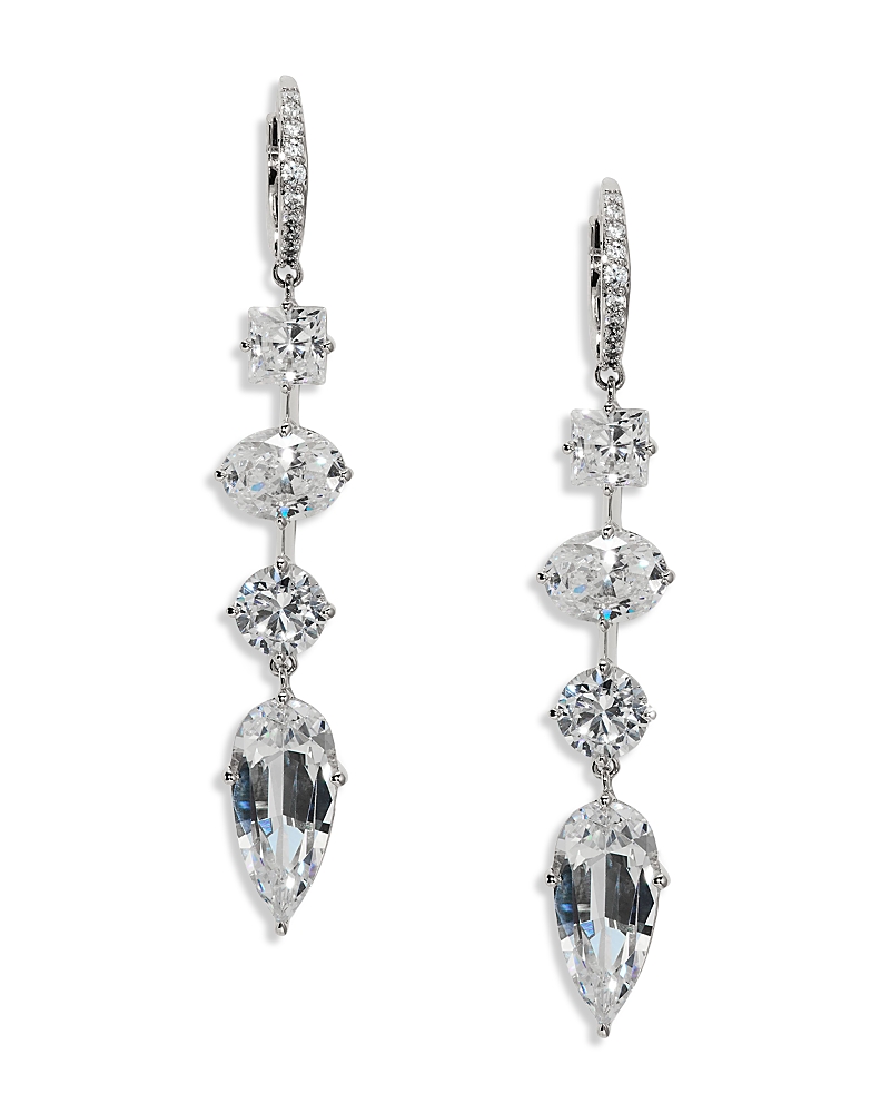 Nadri Lucia Mixed Cz Linear Earrings, 2.25L
