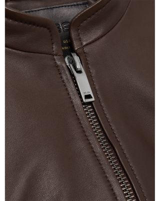 Petites Allie Leather Jacket