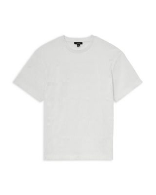 Relaxed Fit Textured Wave Jacquard T-Shirt