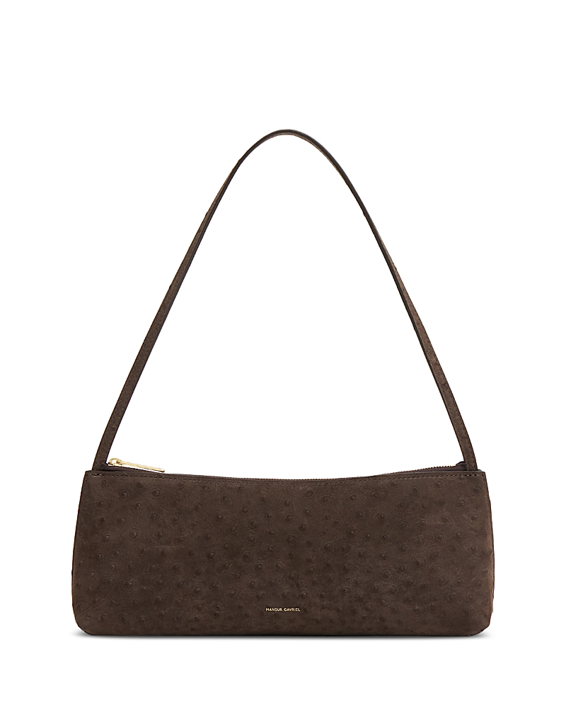Mansur Gavriel Gaia Embossed Leather Baguette Shoulder Bag