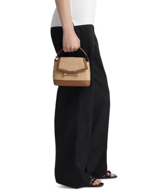 Mosaic Nano Small Woven Raffia Crossbody Bag